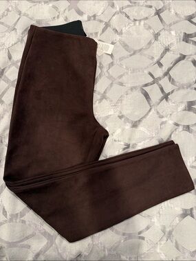 Ann Taylor Women's Dark Brown Suede Leggings